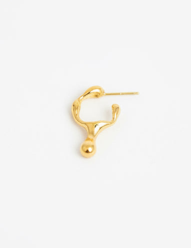 Teardrop Hoop Gold plated