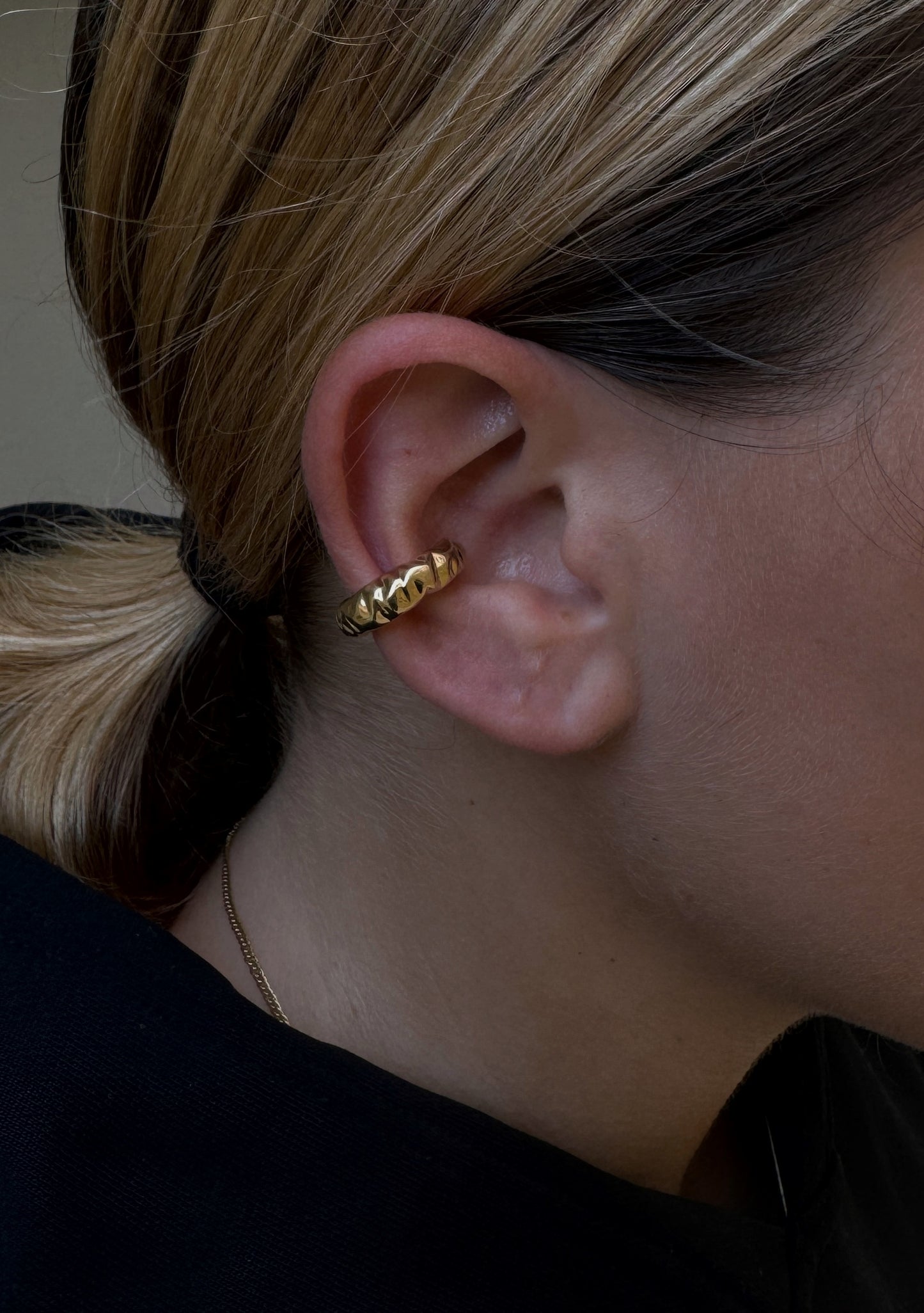 immortal M cuff Gold plated