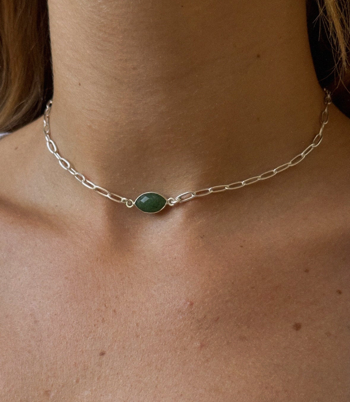 Marquise Emerald Choker