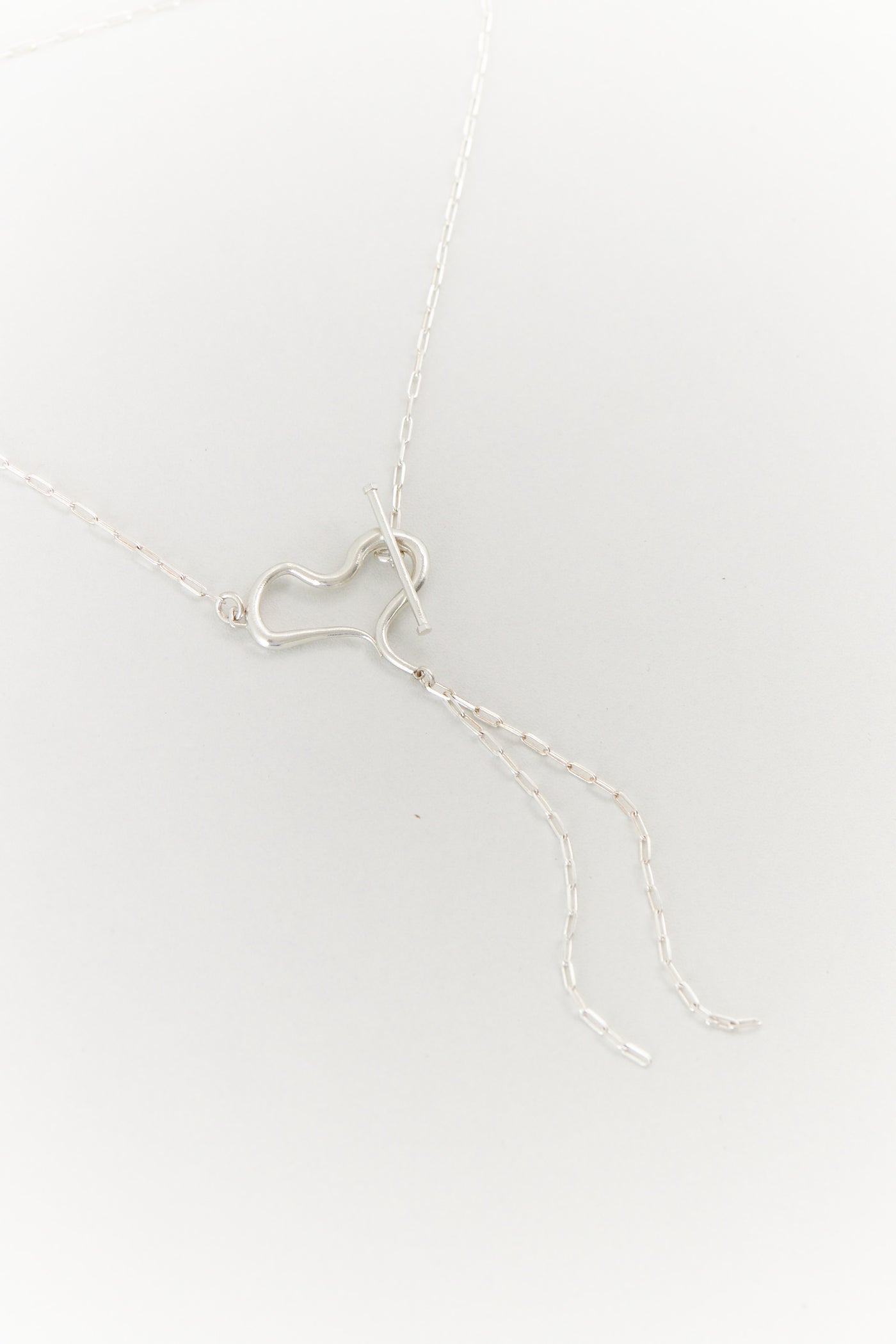 Heart necklace silver