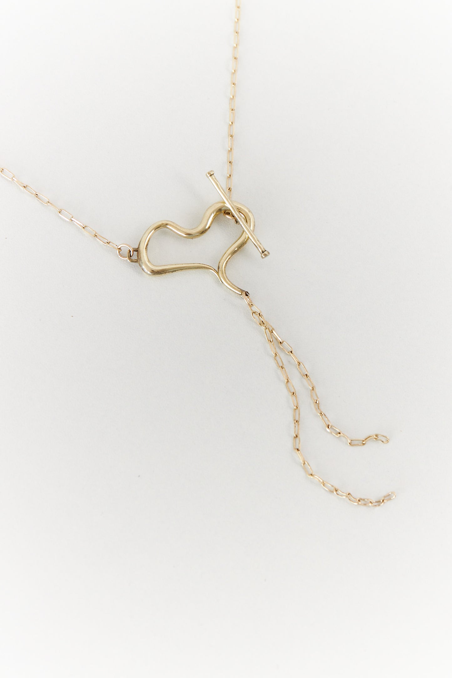 Heart necklace 14k gold