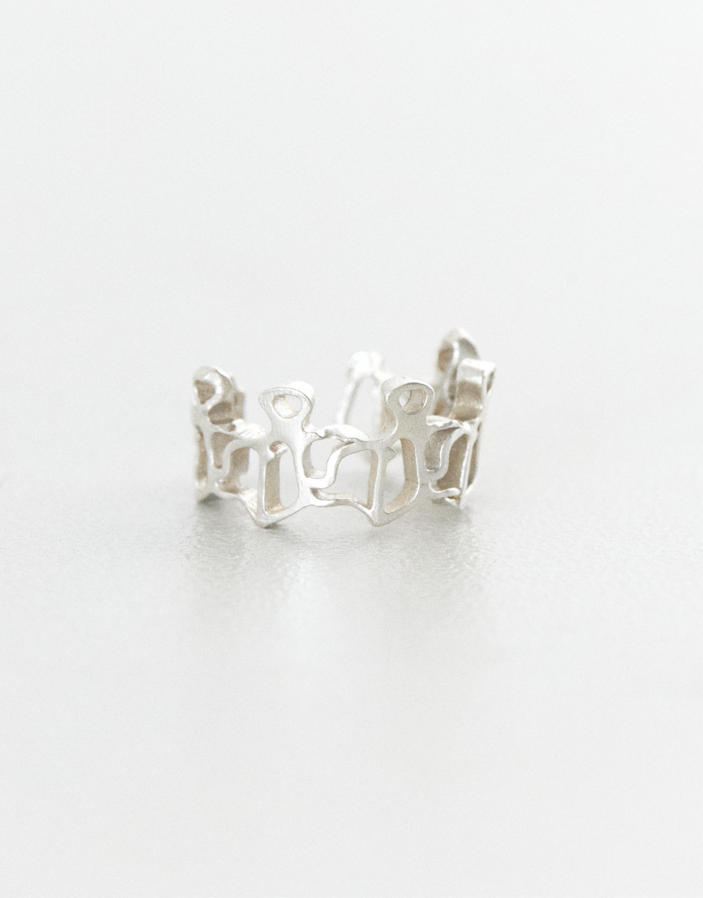 Dancing man cuff silver