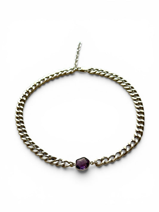 AMETHYST CURB CHOKER