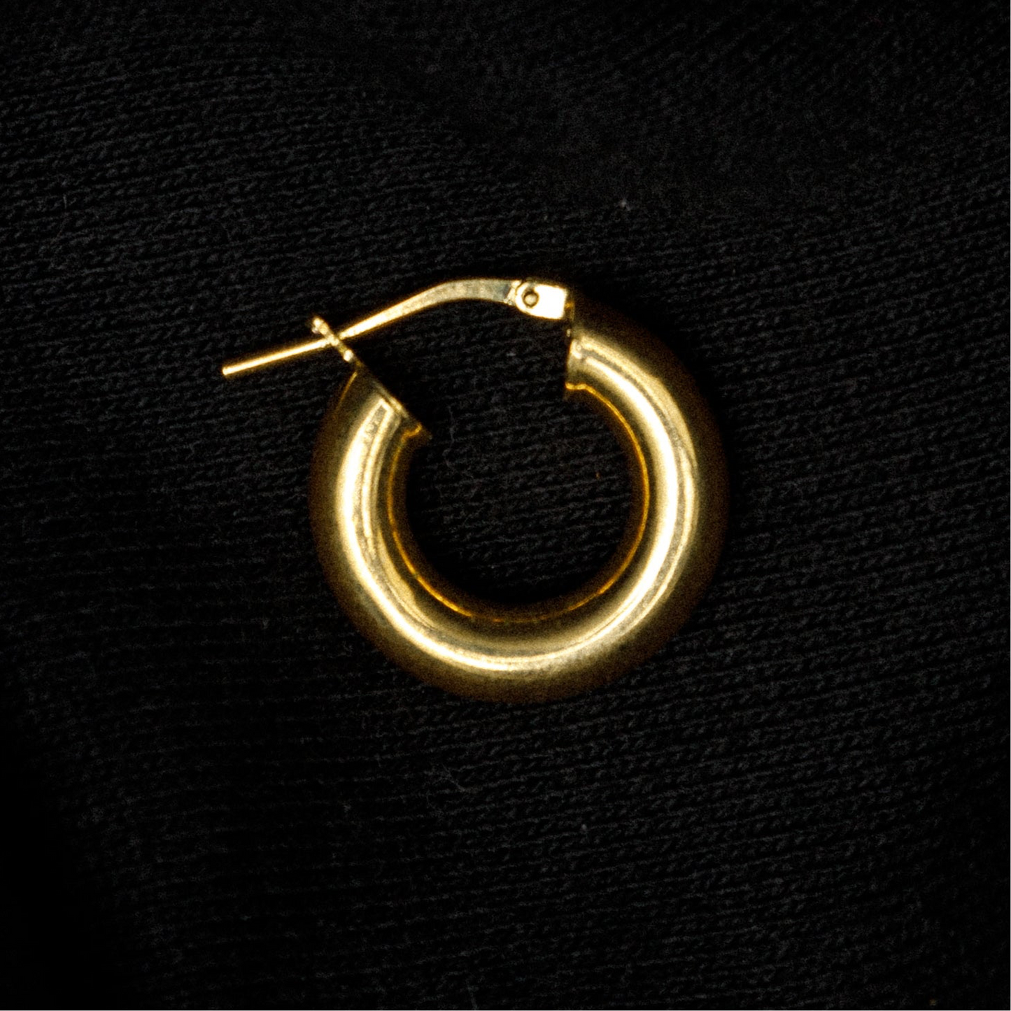 Basic hoop M Gold plated