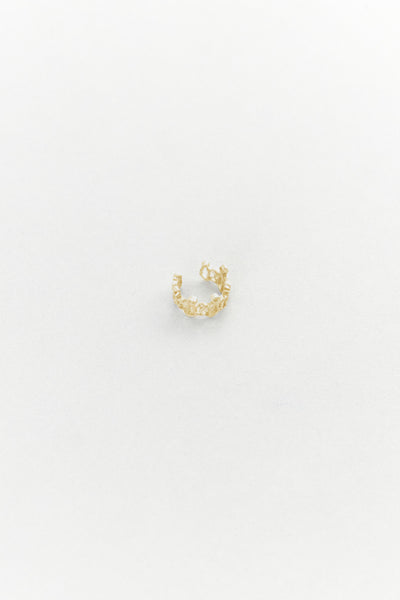 Dancing man cuff 14k gold