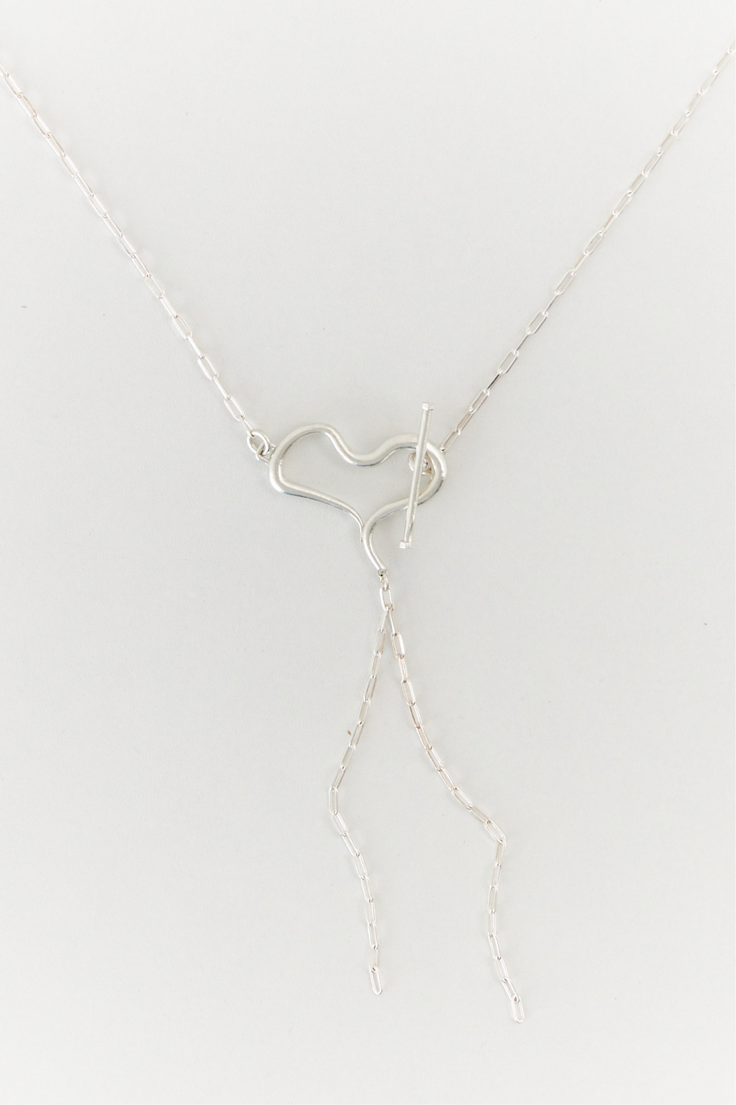 Heart necklace silver