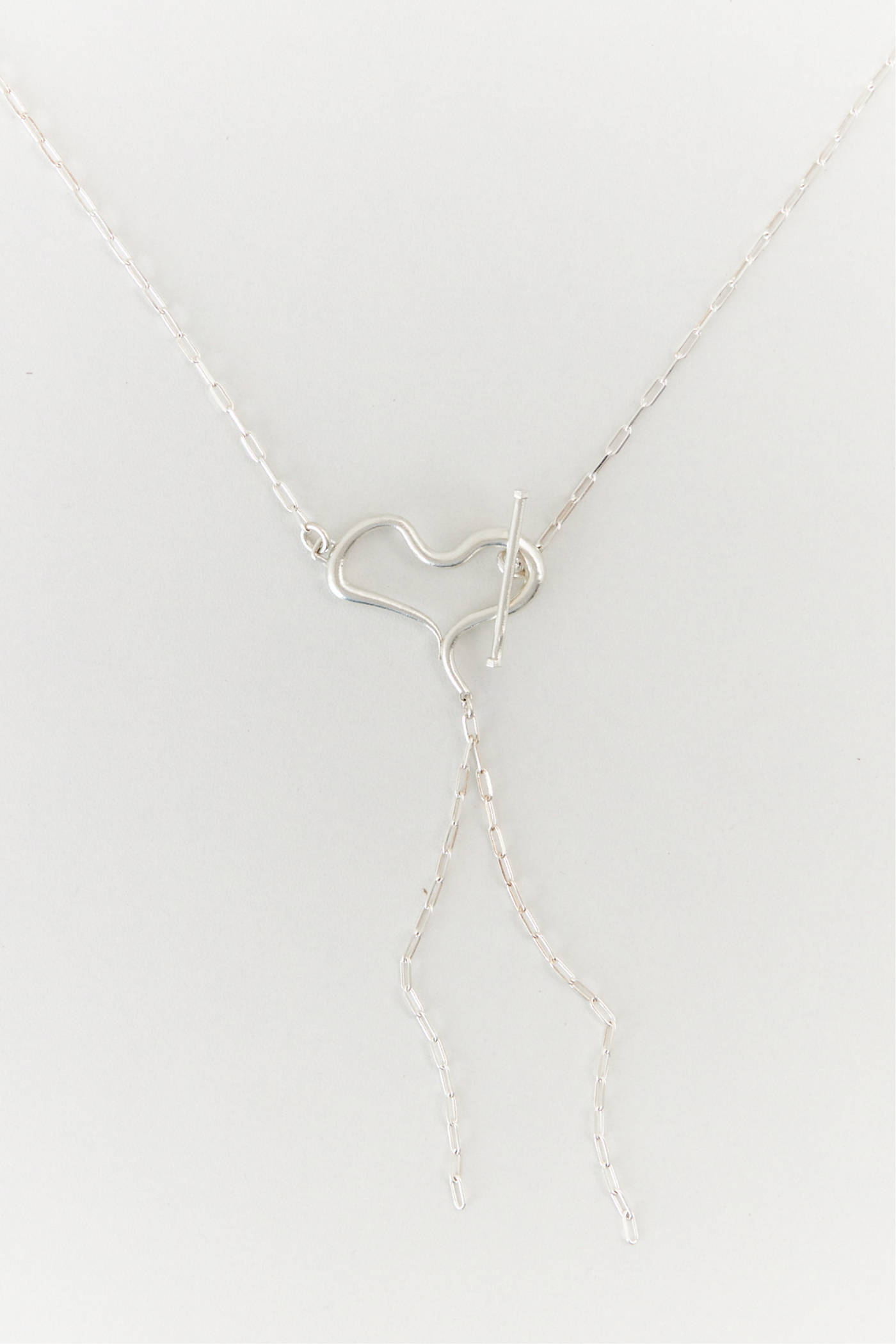 Heart necklace silver