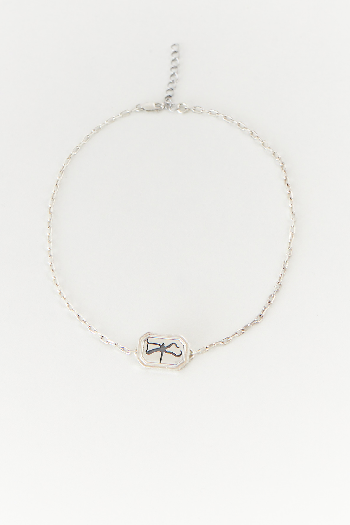 Dragonfly choker silver